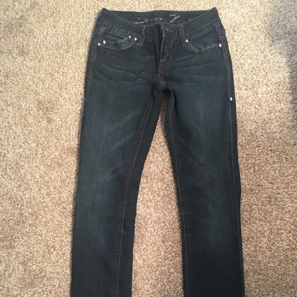 Seven7 Jeweled Skinny Jeans